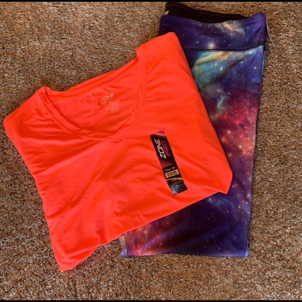 Zone Pro Neon Galaxy Athletic Set